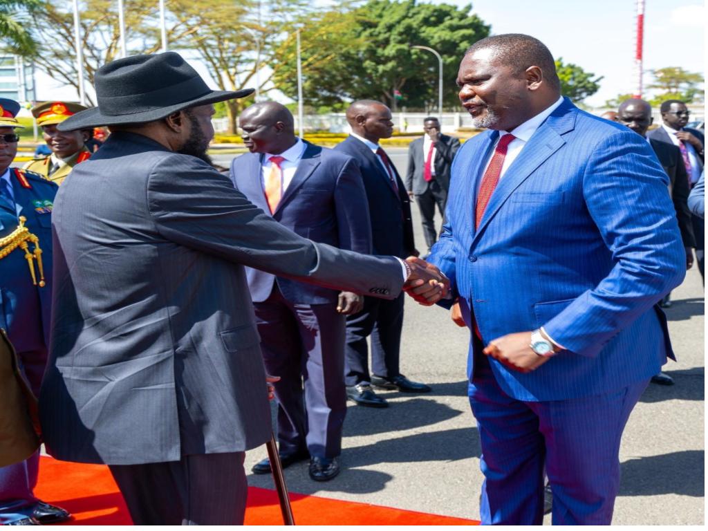Kiir leaves Kenya for South Africa, Kenyan official says